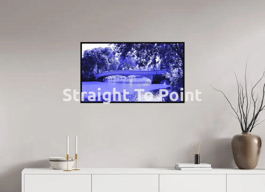 Bow Bridge Blue 34.1 x 20″ / Matte WhiteWall App Product