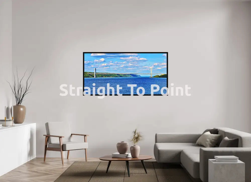 GWB Over Blue Hudson 68.3 x 35″ / Matte WhiteWall App Product