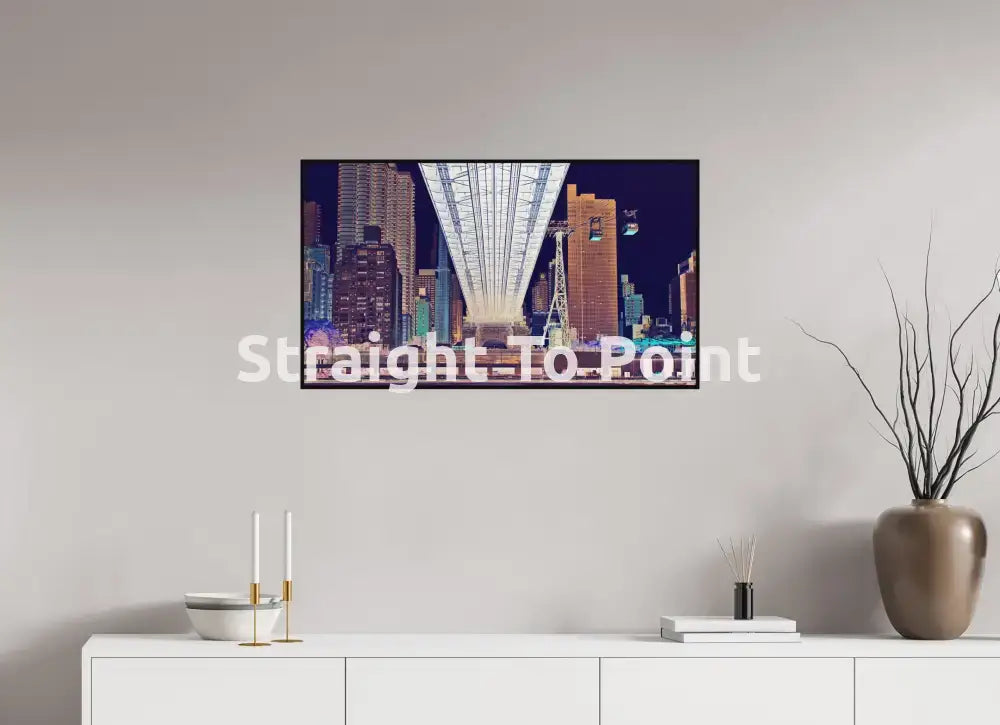 Under Queensboro Bridge 34.7 x 20″ / Matte WhiteWall App Product