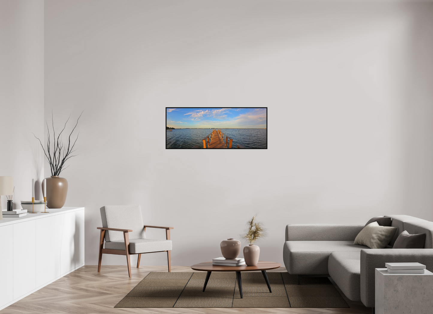 48.6 x 20″, Matte Across Cape Canaveral Metal Wall Art