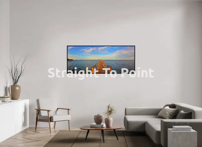 Across Cape Canaveral 68.1 x 28″ / Matte WhiteWall App Product