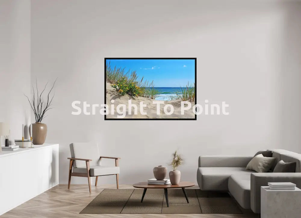 Beach Flower 63.3 x 43″ / Matte WhiteWall App Product
