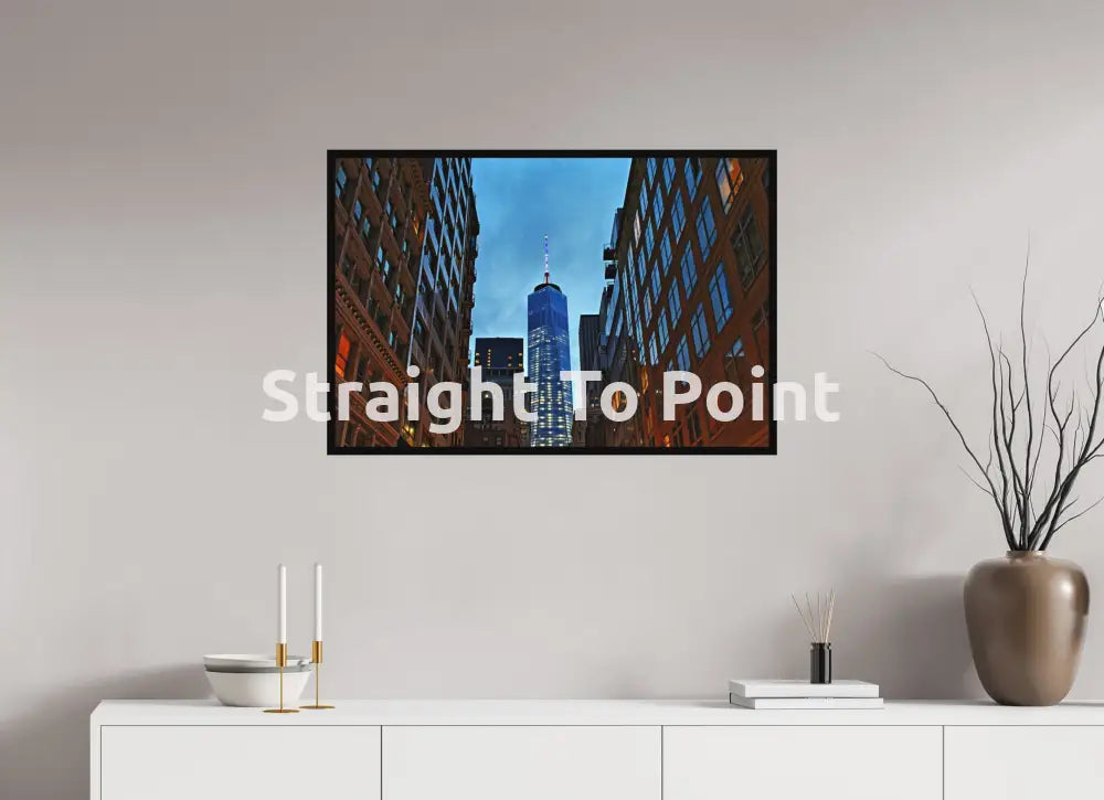 Beautiful Downtown 35.4 x 24″ / Matte WhiteWall App Product