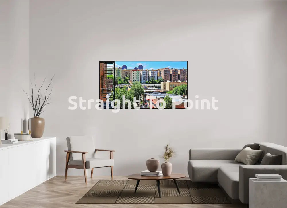 Boogie Down View 63.7 x 35″ / Matte WhiteWall App Product