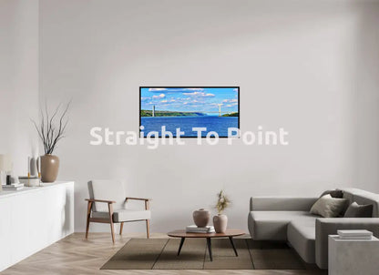 GWB Over Blue Hudson 54.7 x 28″ / Matte WhiteWall App Product