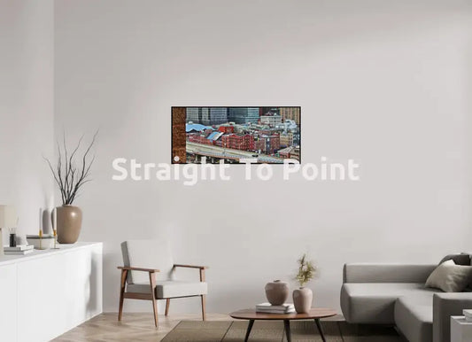 Looking Over South Street 45 x 20″ / Matte WhiteWall App Product