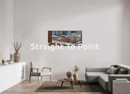 Looking Over South Street 54 x 24″ / Matte WhiteWall App Product