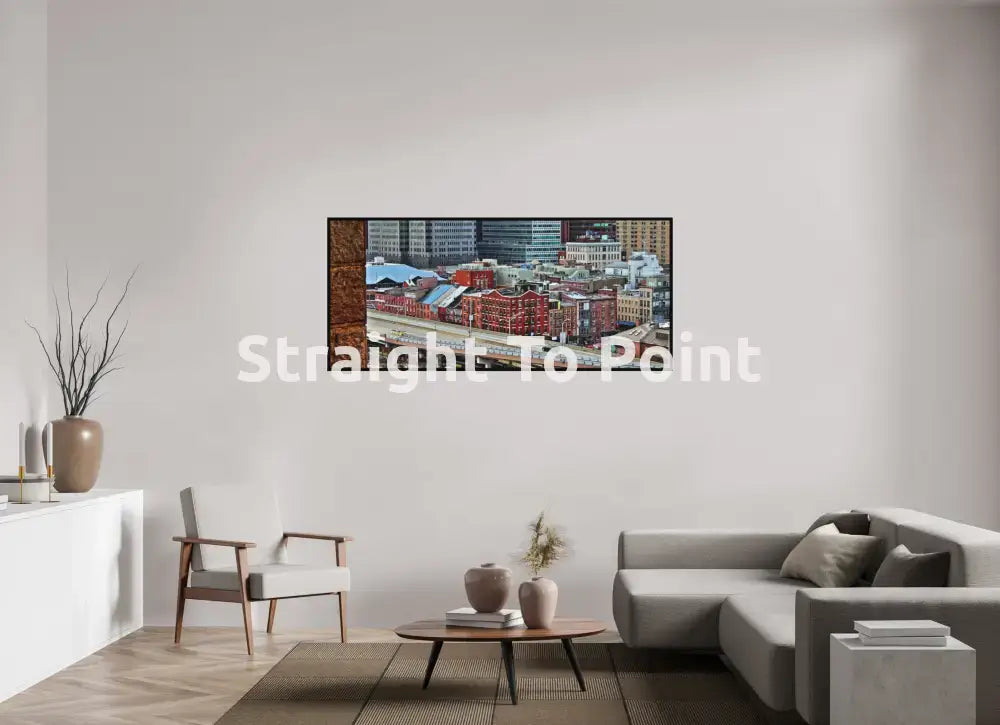 Looking Over South Street 69.7 x 31″ / Matte WhiteWall App Product