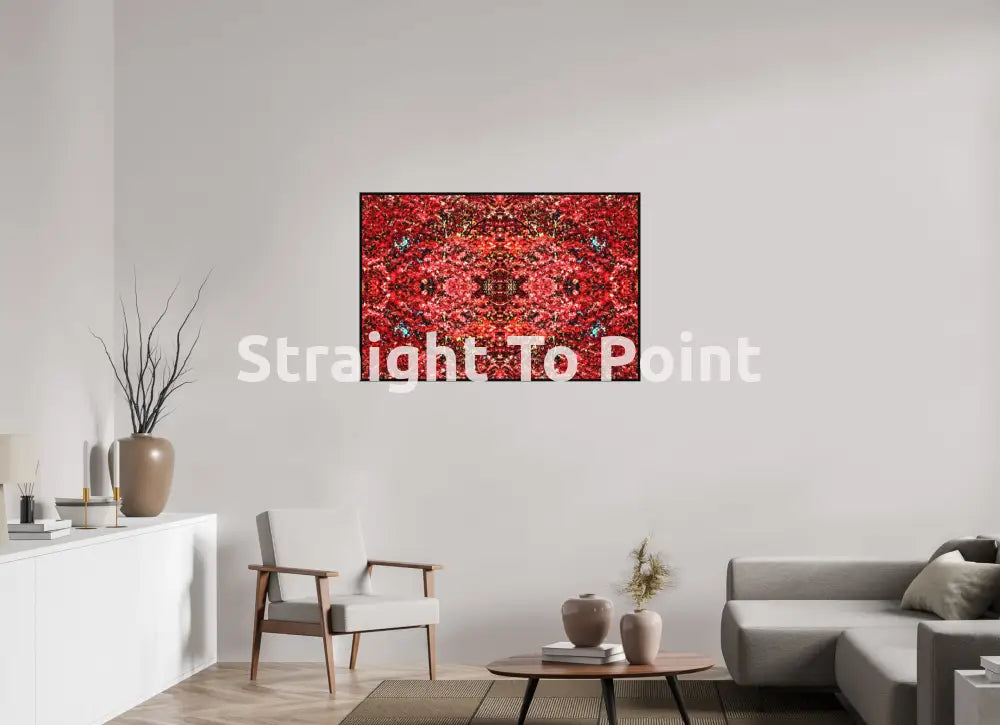 Red Leaves 46.1 x 31″ / Matte WhiteWall App Product