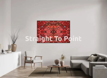 Red Leaves 63.9 x 43″ / Matte WhiteWall App Product