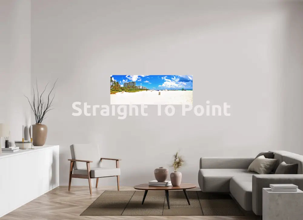 South Beach Miami 56.1 x 20″ / Matte WhiteWall App Product