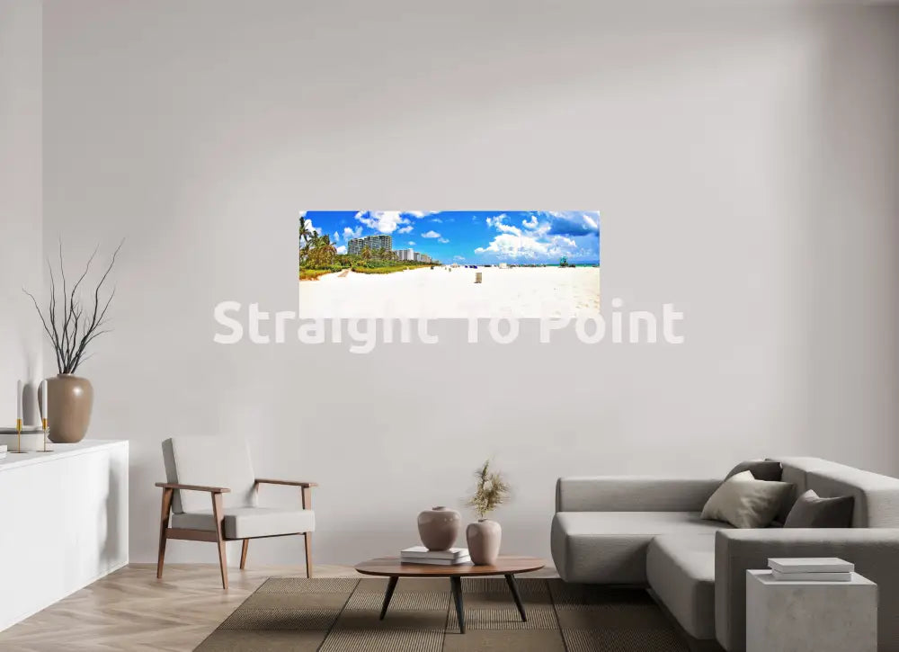South Beach Miami 67.4 x 24″ / Matte WhiteWall App Product