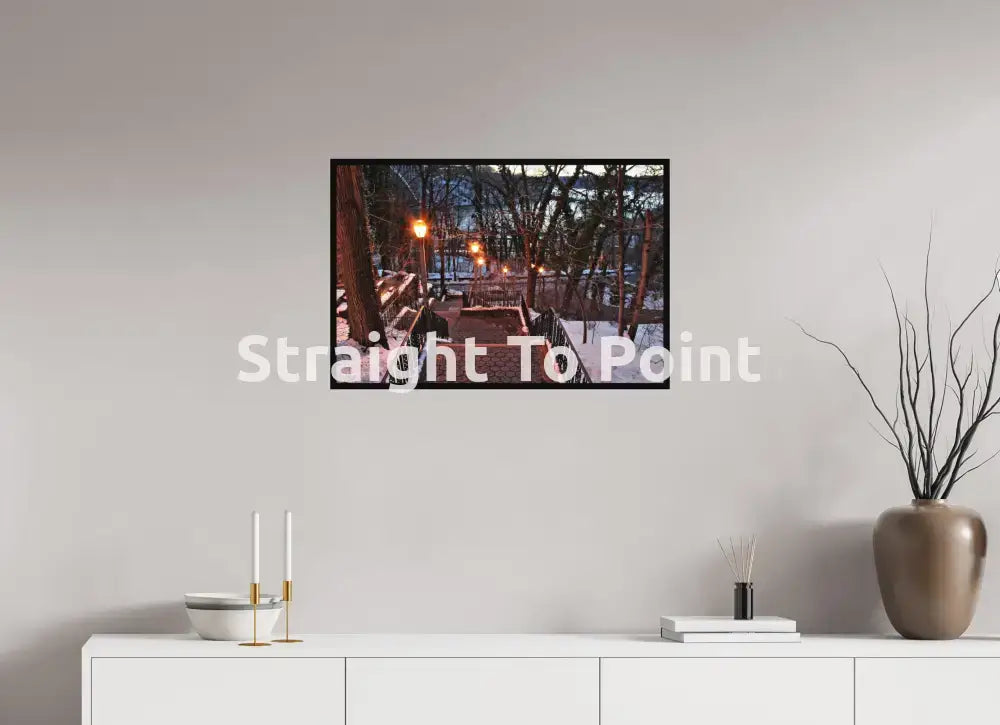 Spuyten Duyvil Stairs 29.4 x 20″ / Matte WhiteWall App Product