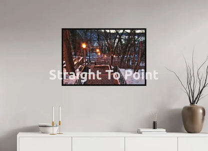 Spuyten Duyvil Stairs 35.3 x 24″ / Matte WhiteWall App Product