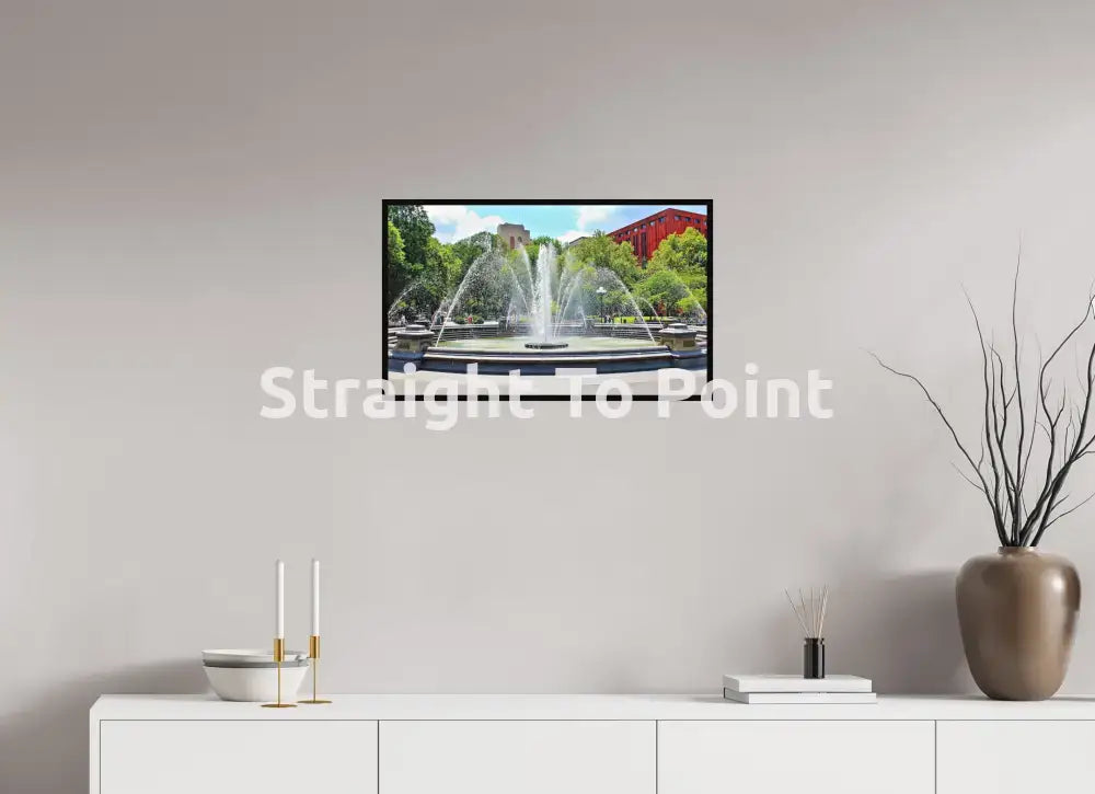 Washington Square Fountain 26.2 x 16″ / Matte WhiteWall App Product