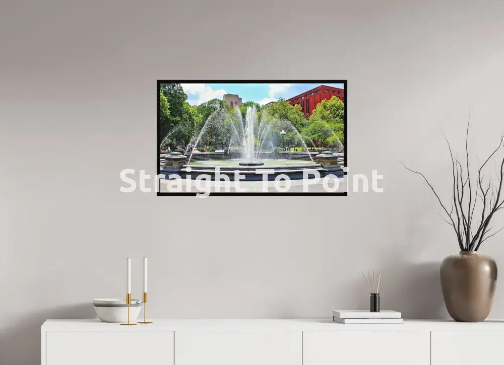 Washington Square Fountain 32.8 x 20″ / Matte WhiteWall App Product